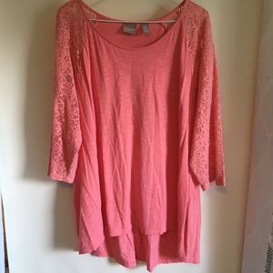 Chico’s Pink 3/4 Sleeve Top